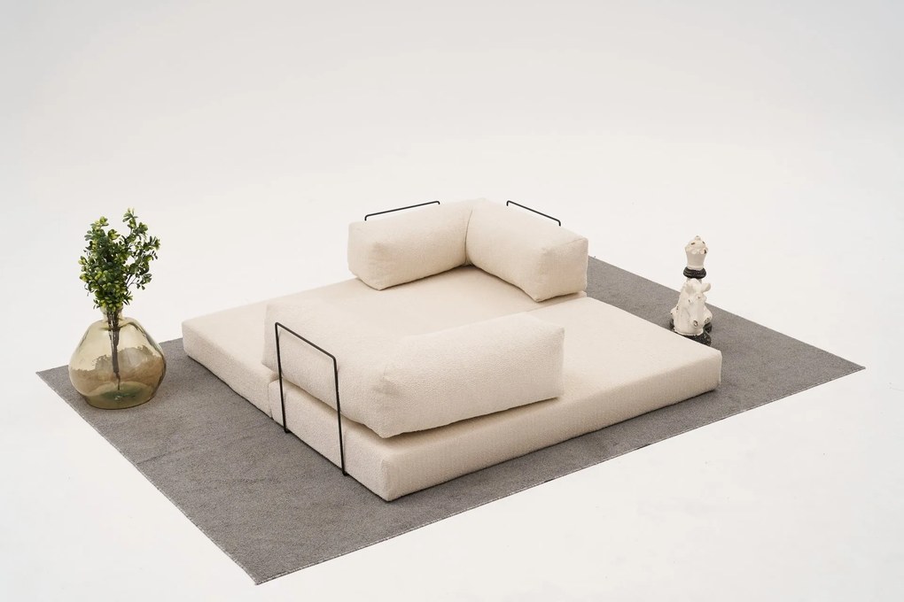 Троен диван Comfort, цвят Кремав