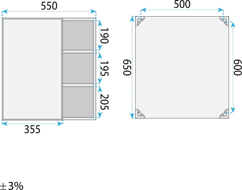 Комплект мебели за баня с мивка Tula 60cm Beige