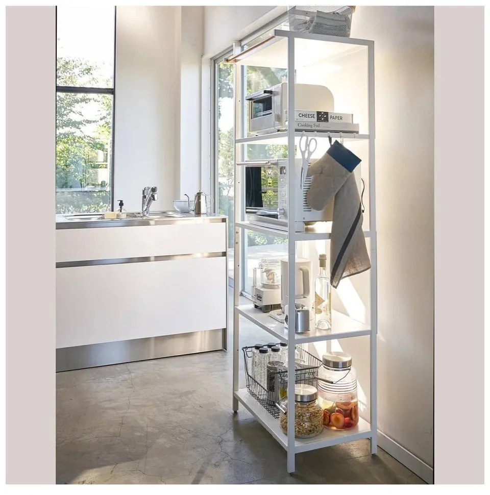 Стоманен стелаж в матово бял цвят 60x170x46,5 cm Tower – YAMAZAKI