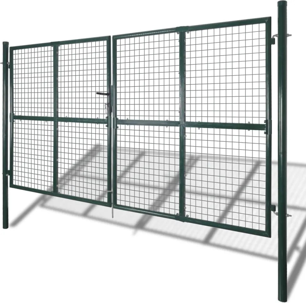 двукрила оградна врата Samad, прахово-боядисана стомана