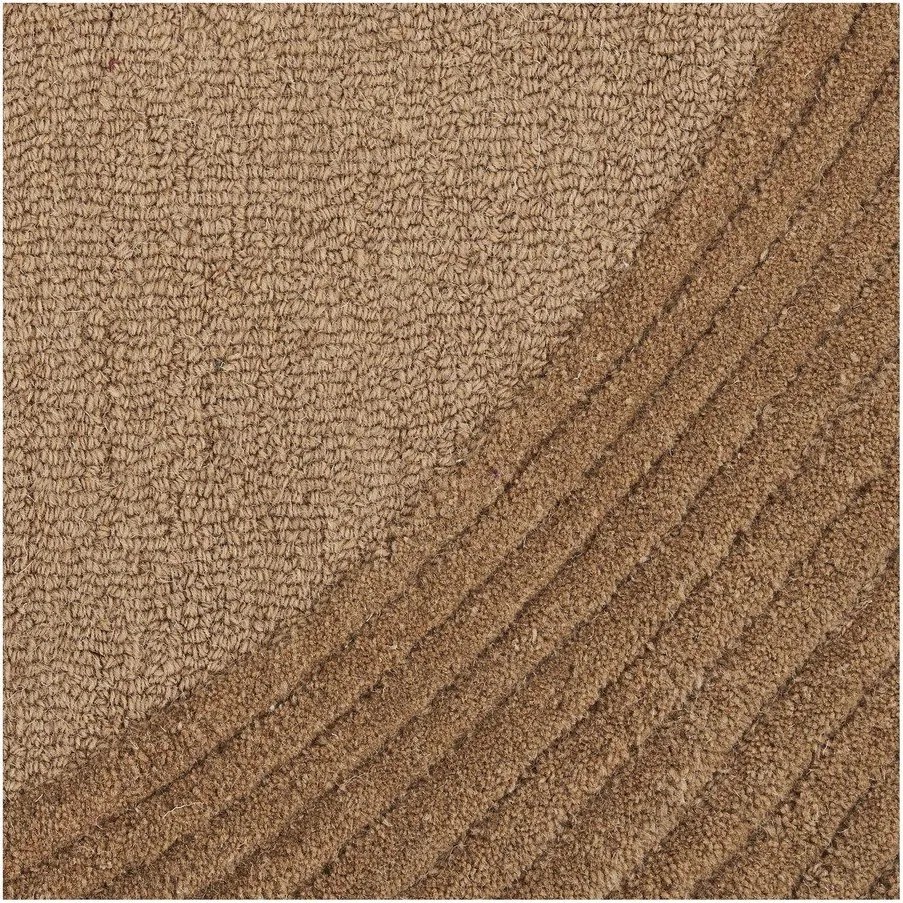 Ръчно изработен вълнен килим в тъмно естествен цвят 200x300 cm Pune – House Nordic