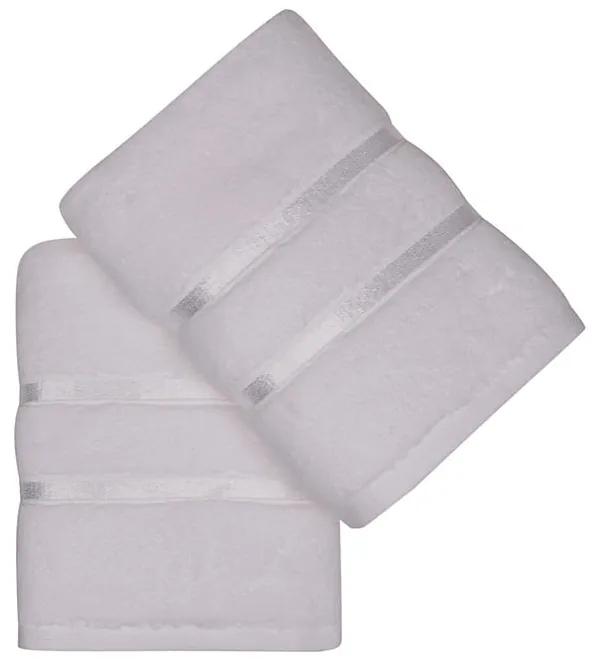 Комплект от 2 бели памучни кърпи , 50 x 90 cm Dolce - Foutastic