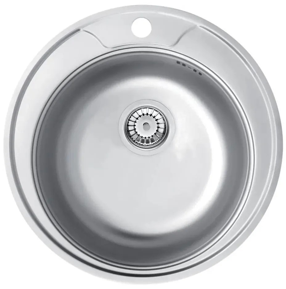 Deante ZHC_0813 - Кухненска мивка TWIST Ø 49 см сатен