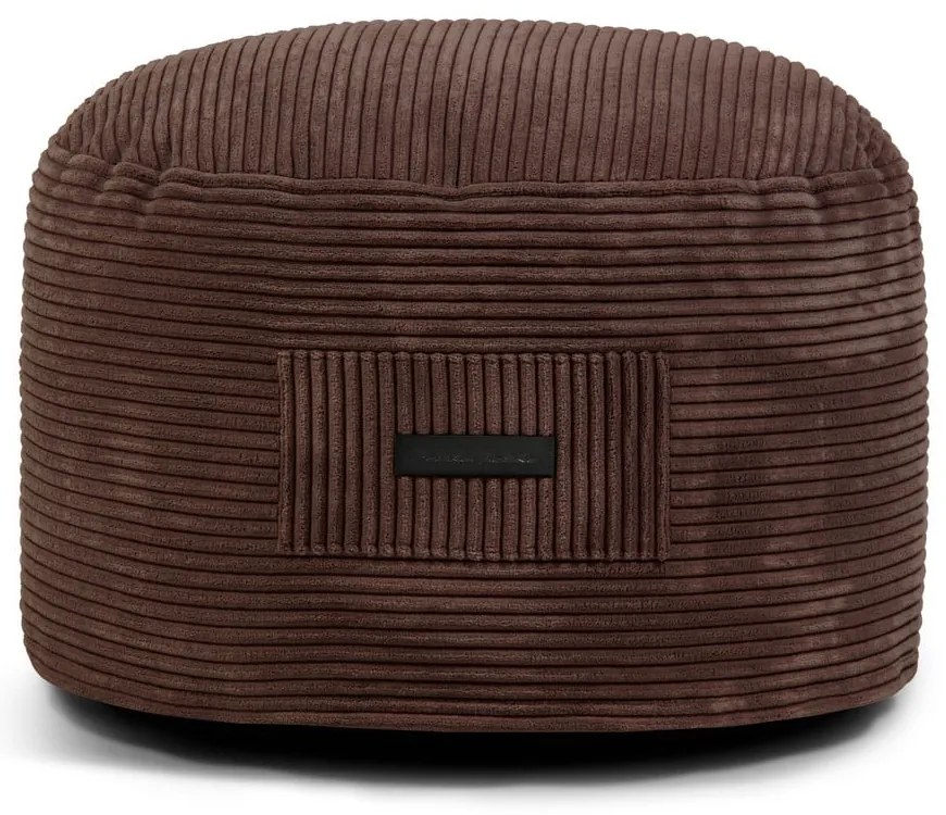 Тъмнокафява табуретка от рипсено кадифе Om 60 – SLOWDOWN