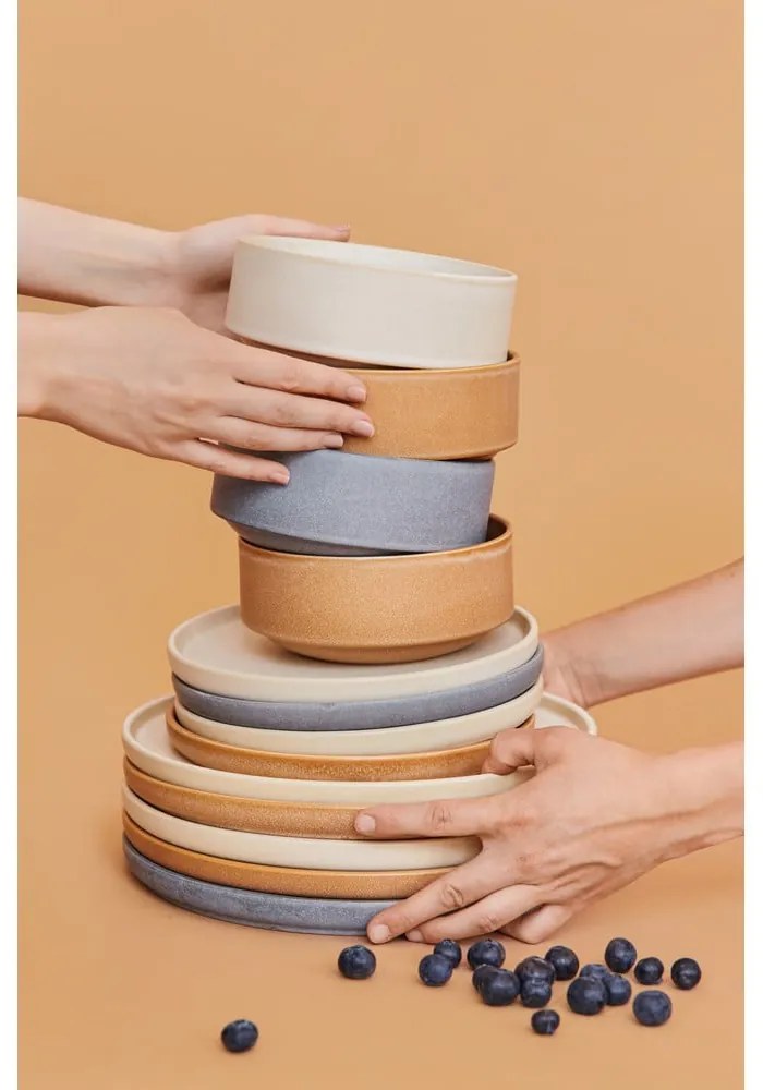 Керамичен тухленооранжев комплект от 12 части Malia - Bonami Selection