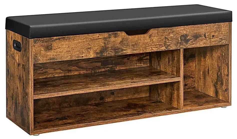 Обувница VOREN кафява/черна