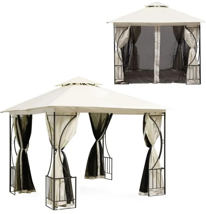 Градинска палатка 3х3 м с мрежа против комари 2в1