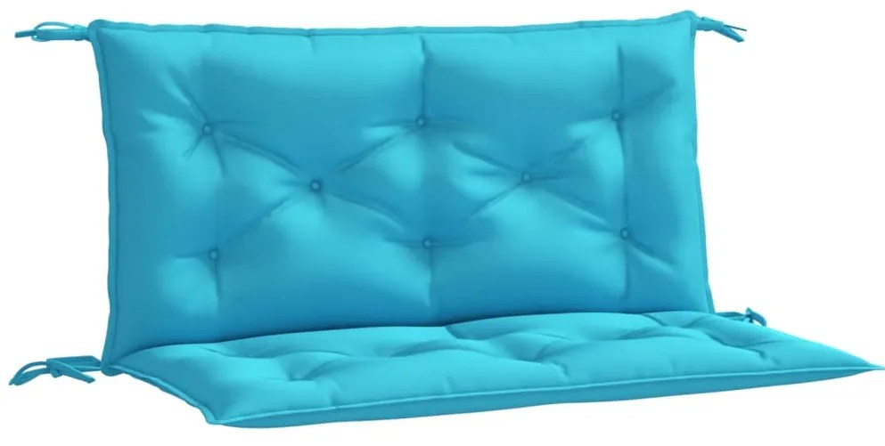 Възглавници за градински пейки 2 бр тюркоаз 100x50x7 см плат