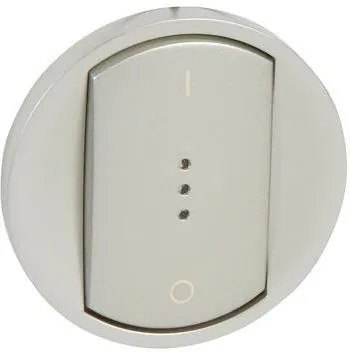 Legrand Лицев панел за двуполюсен ключ, с индикация, цвят титан Celiane  - 068323