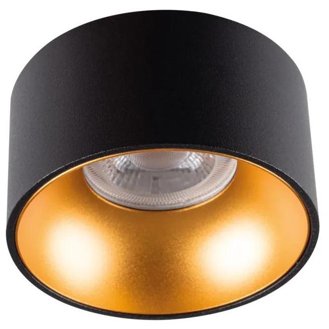 Kanlux 27575 - Лампа за вграждане MINI RITI 1xGU10/25W/230V черна/златиста