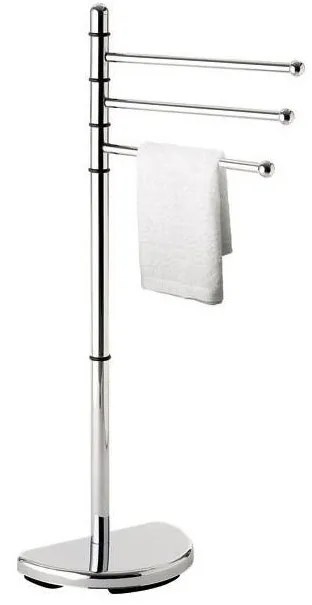 Gedy - Стойка със закачалка за кърпи HIBISCUS 90,5 см лъскав хром