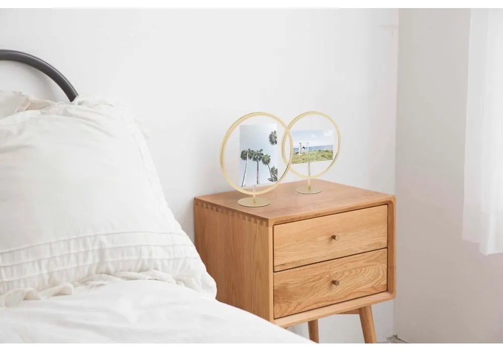 Свободностояща рамка в златист цвят за снимка с размери 12 x 18 cm Infinity - Umbra