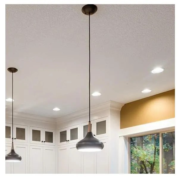 Feiss FE-BESO-P-M-DBZ -Полилей на кабел BESO 1xE27/60W/230V Ø25,4 см черен/меден