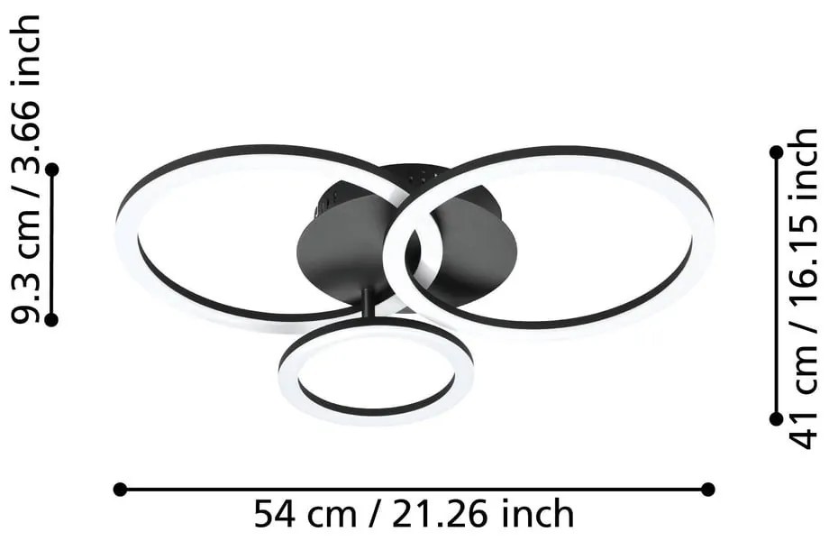 LED smart осветително тяло за таван 33 W PARRAPOS-Z – EGLO