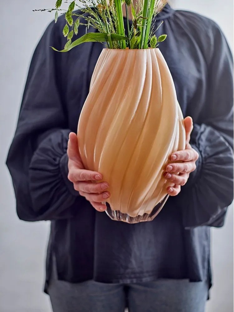 Оранжева стъклена ваза (височина 30 cm) Kanji – Bloomingville