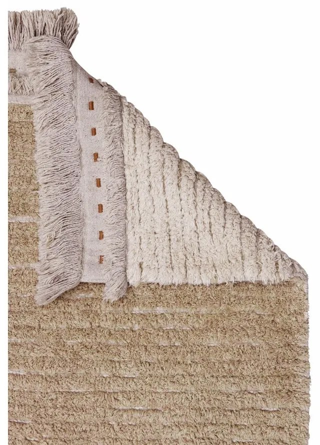 Бежов памучен килим 140x200 cm Duetto Sage – Lorena Canals