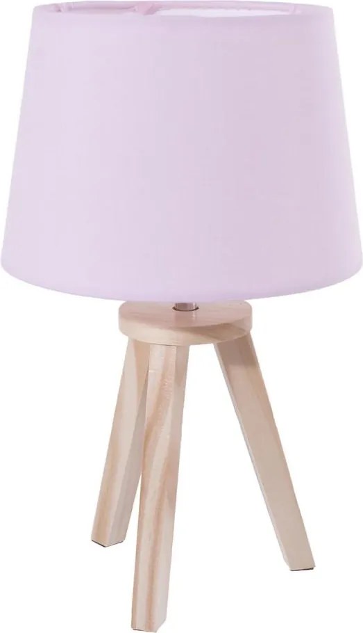 Atmosphera - Настолна лампа TRIPOD 1xE14/40W/230V борова/розова