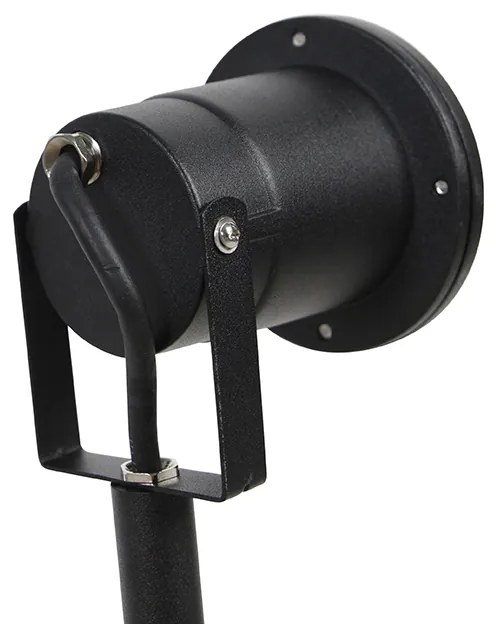 Пик прожектор черен регулируем IP44 с кабел и щепсел - Basic