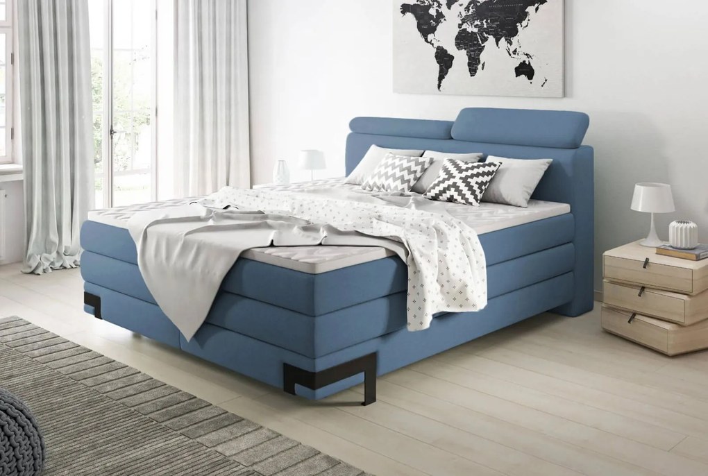 Тапицирано легло Kayak with матрак и топ-Galazio-180 x 200