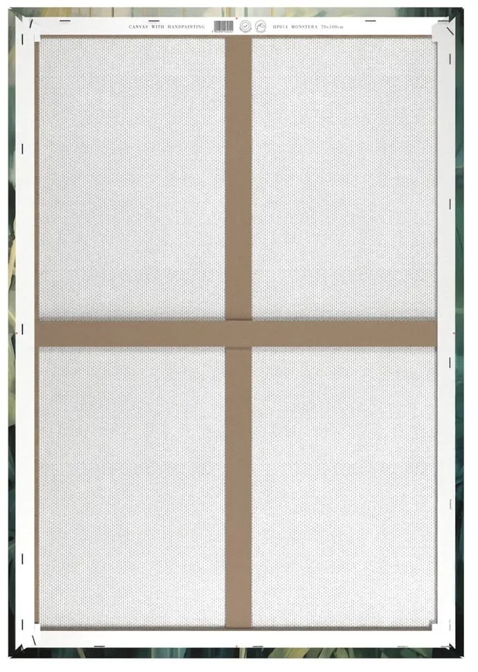 Картина с ръчно рисувани елементи 70x100 cm Monstera – Styler