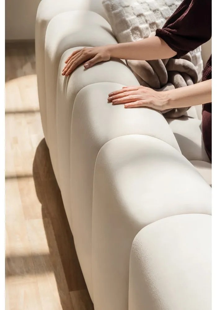 Зелен кадифен ъглов диван (ляв ъгъл) Cube – Bonami Selection