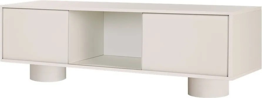 Сиво-бежова маса за телевизор 160x48x42 cm Taro – noo.ma