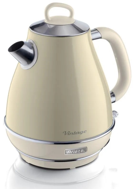 Електрическа кана VINTAGE 2869/03, 2000W, 1.7 л, Подвижен филтър, Прозорец за водата, 360C безжична основа, Бежов