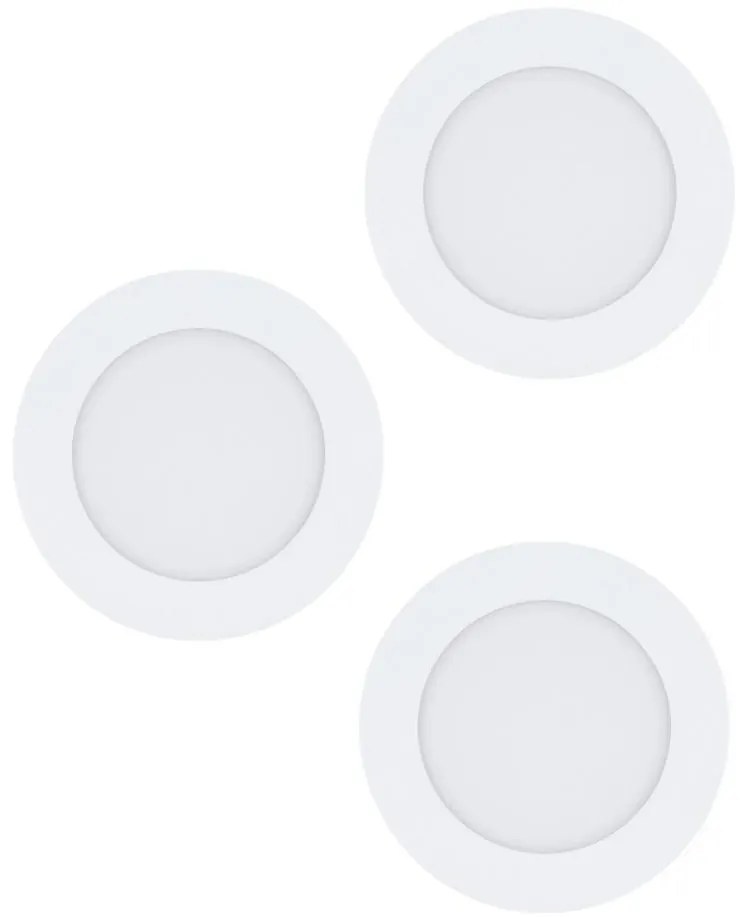 Eglo 98631 - Комплект 3x LED вградени осветителни тела FUEVA 3xLED/5W/230V