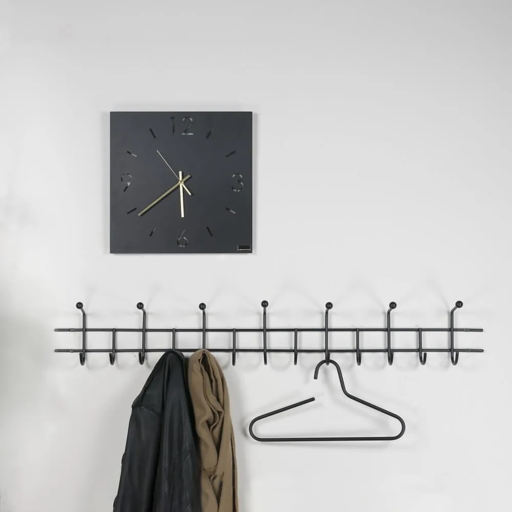 Черна метална стенна закачалка 119 cm Barato – Spinder Design