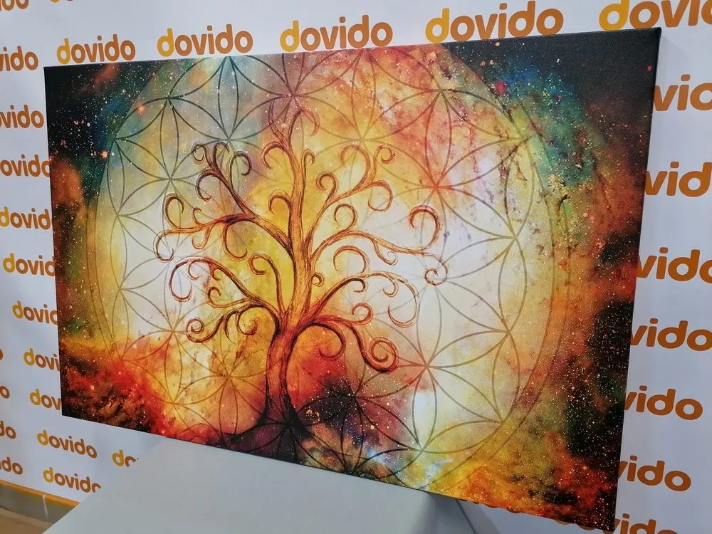 Картина на платно – Дърво с цвете на живота