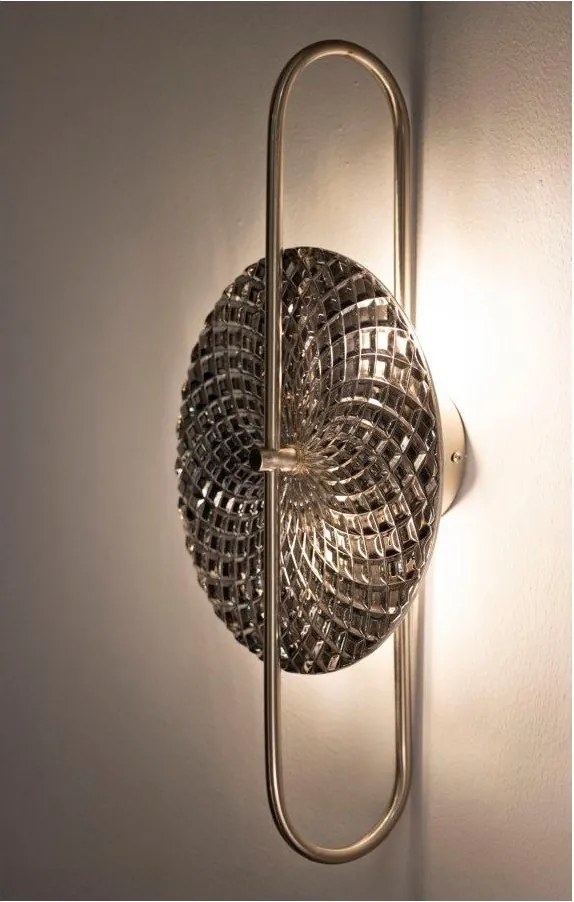 Метална стенна лампа в сребрист цвят Silvery – Mauro Ferretti