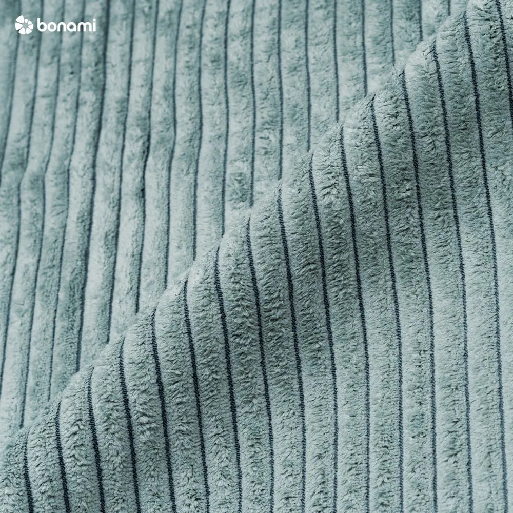 Сгъваем/с място за съхранение диван от рипсено кадифе в цвят мента 245 cm Nihad – Bobochic Paris