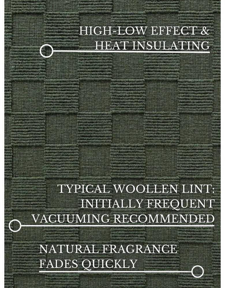 Тъмнозелен ръчно изработен вълнен килим 160x230 cm Scala – Villeroy&amp;Boch