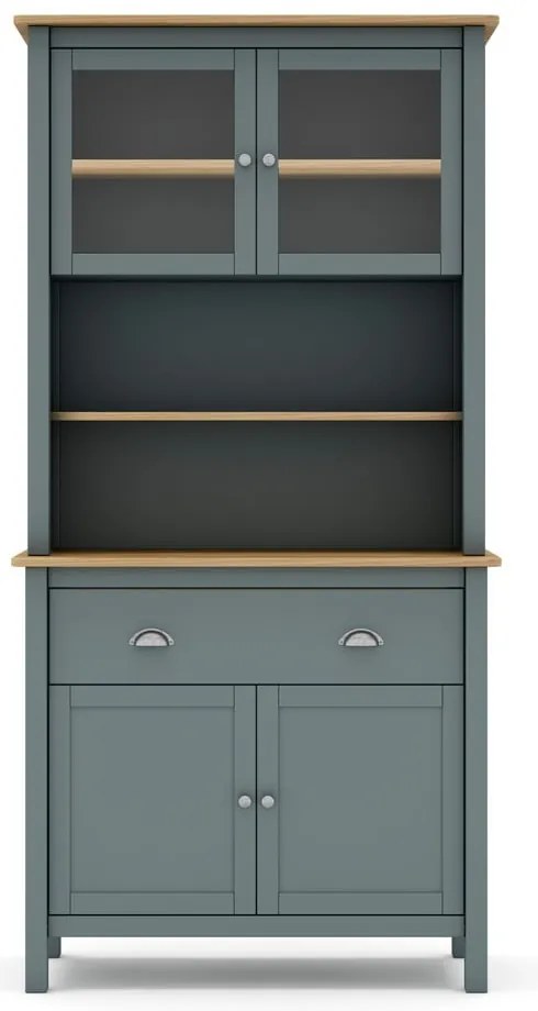 Шкаф сиво-зелен от масивен бор 90x180,5x40 cm Misti – Marckeric