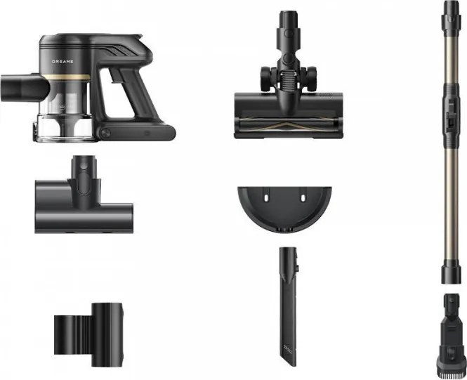 Вертикална прахосмукачка Dreame T30 Flex VJ74E, 450 W, 144 AW, 3 степени, 0.5 л, 60 мин, HEPA H13, LED, Безчетков мотор, Черен