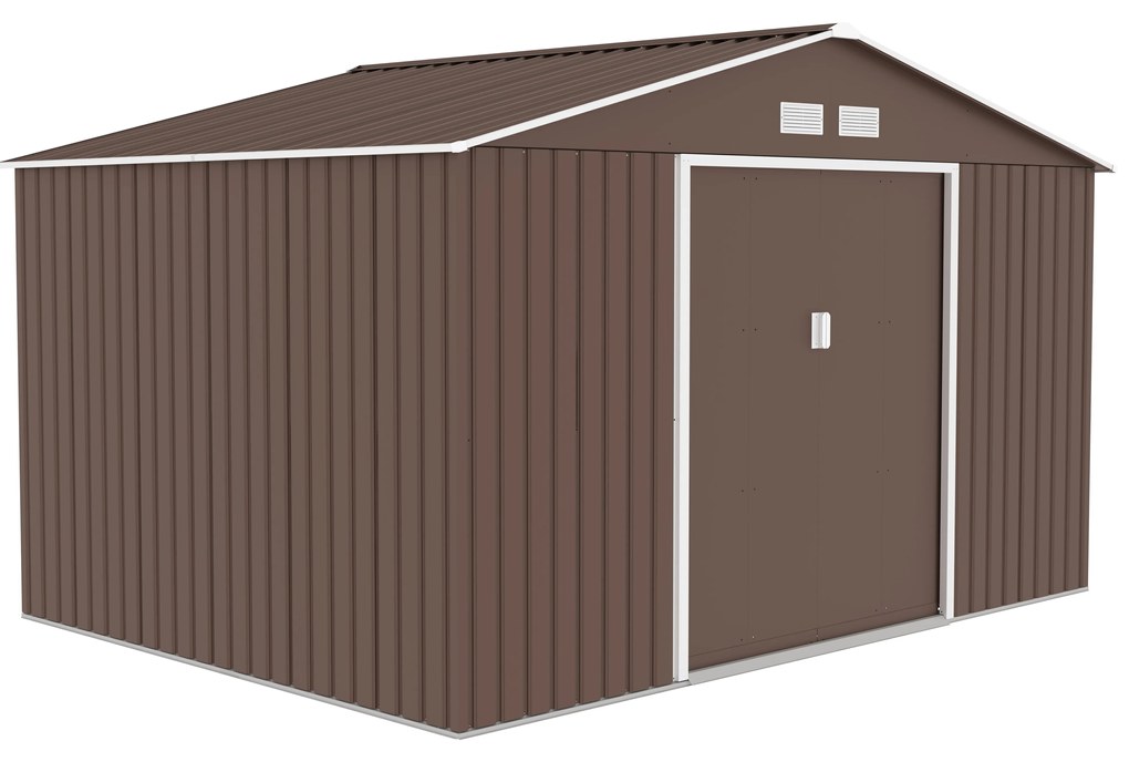 Градинска барака Aria XL цвят Кафява 340х383х210см