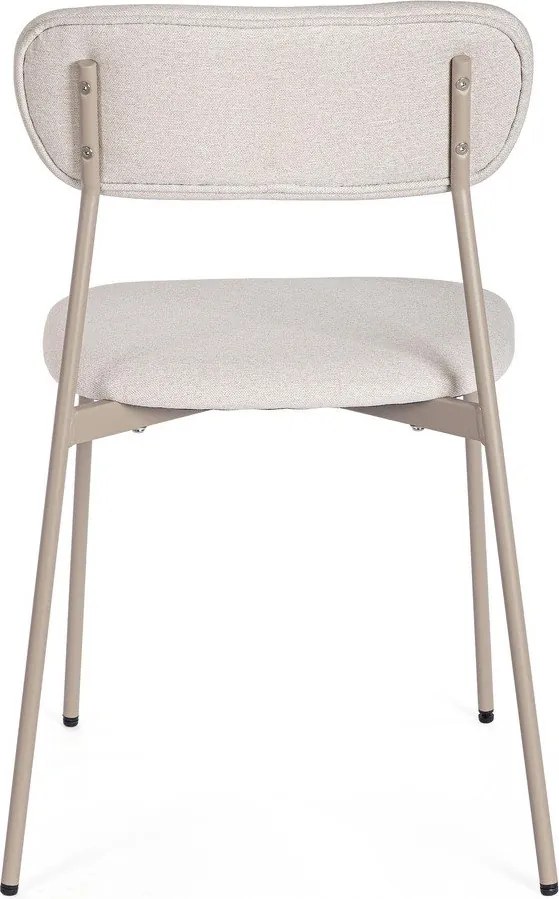 Кафяво-сив тапициран трапезен стол Inka – Yes Everyday