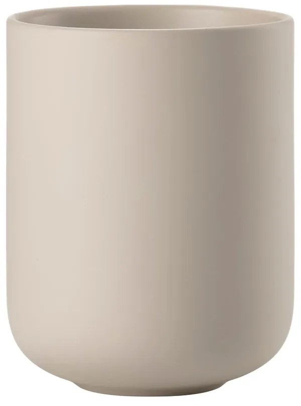 Бежова керамична чаша за четки за зъби Sensu – Zone