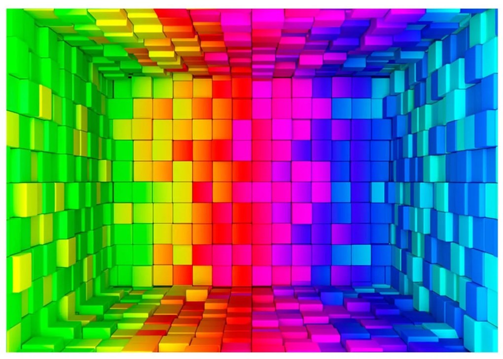 тапет - Rainbow Cube 300x210