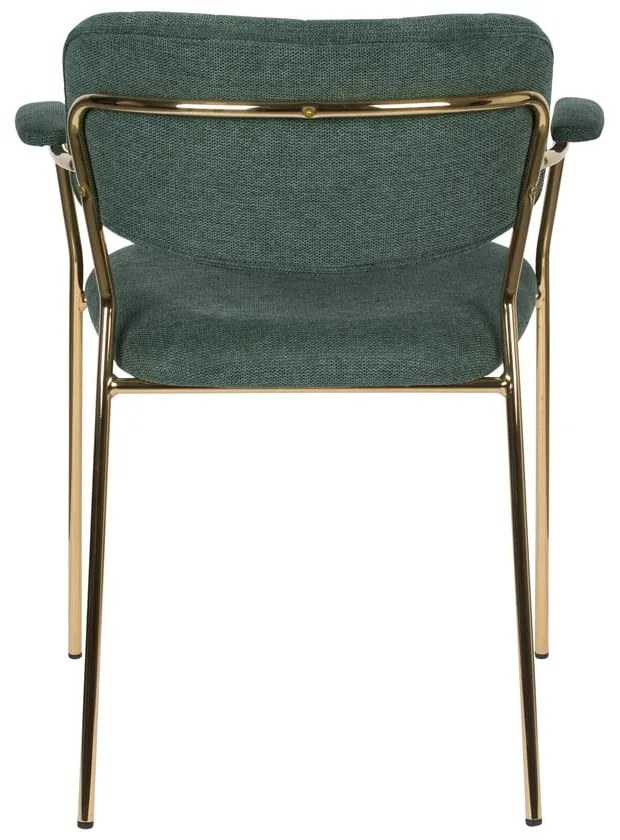 Тъмнозелени трапезни столове в комплект от 2 Jolien - White Label