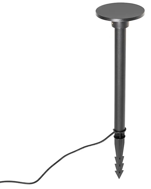 Модерен шип прожектор черен с LED IP54 - Skyf