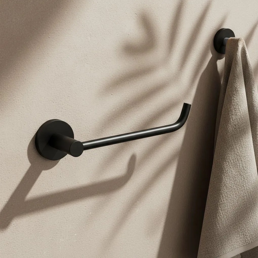 Поставка за тоалетна хартия 5609 Leo Black