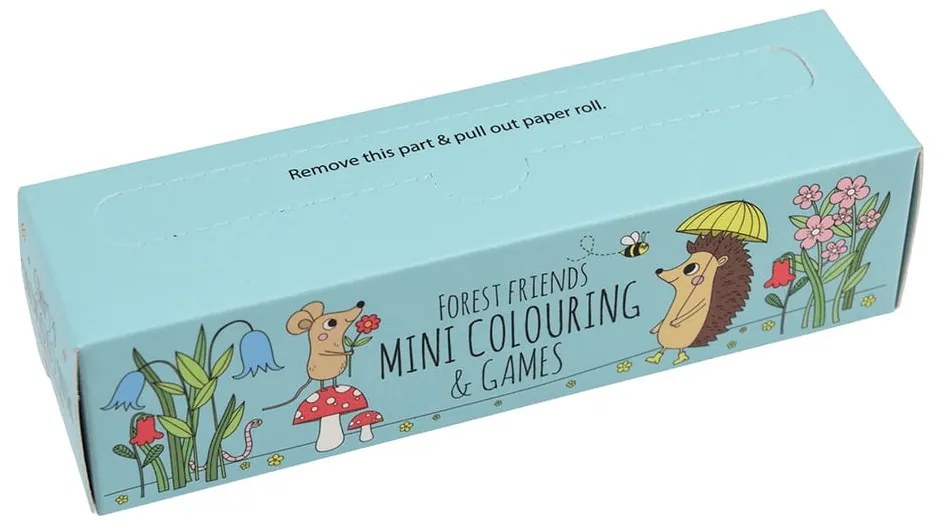 Пътуващ комплект детски книжки за оцветяване и пъзели Forest Forest Friends - Rex London