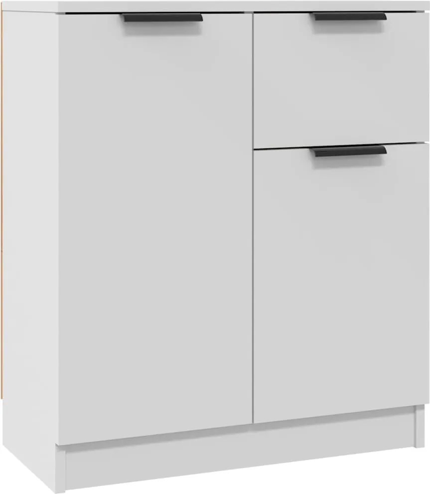 811106 vidaXL Сайдборд, бял, 60x30x70 см, инженерно дърво