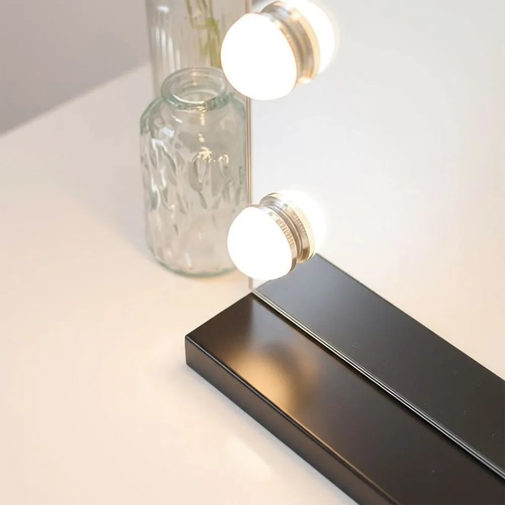 Огледало LED HOLLYWOOD Black 80x60