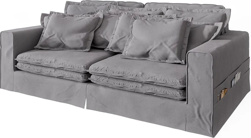 Светлосив диван 236 cm Nora – Ropez