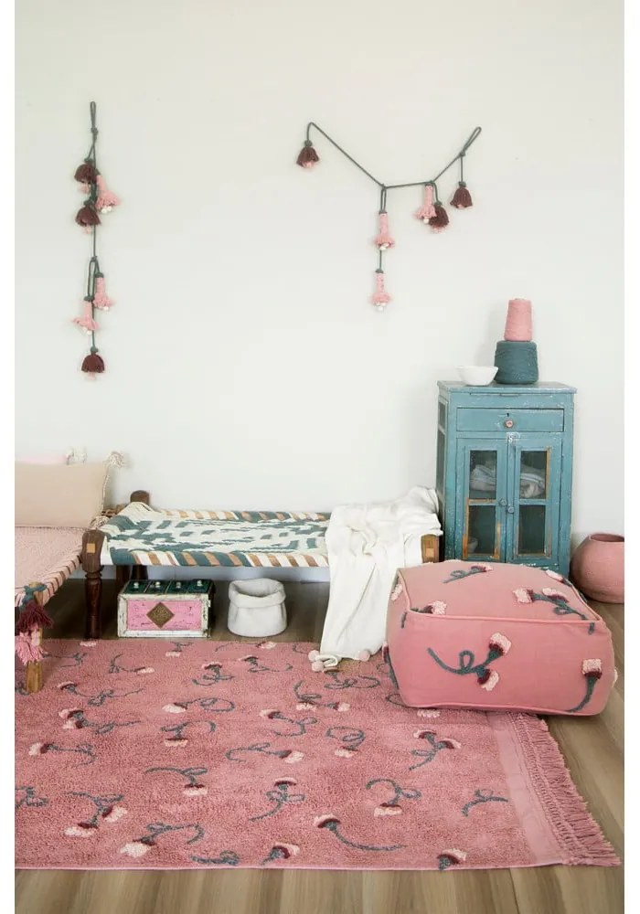 Розов детски пуф English Garden – Lorena Canals