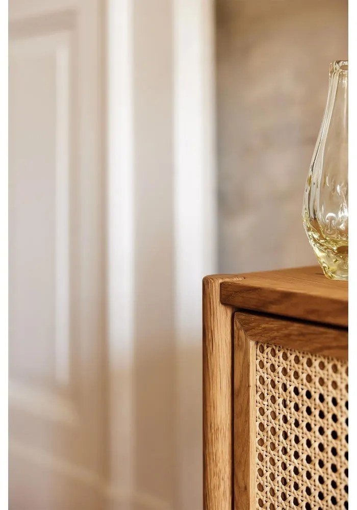 Нисък скрин от дъб 142x84 cm Pola - The Beds