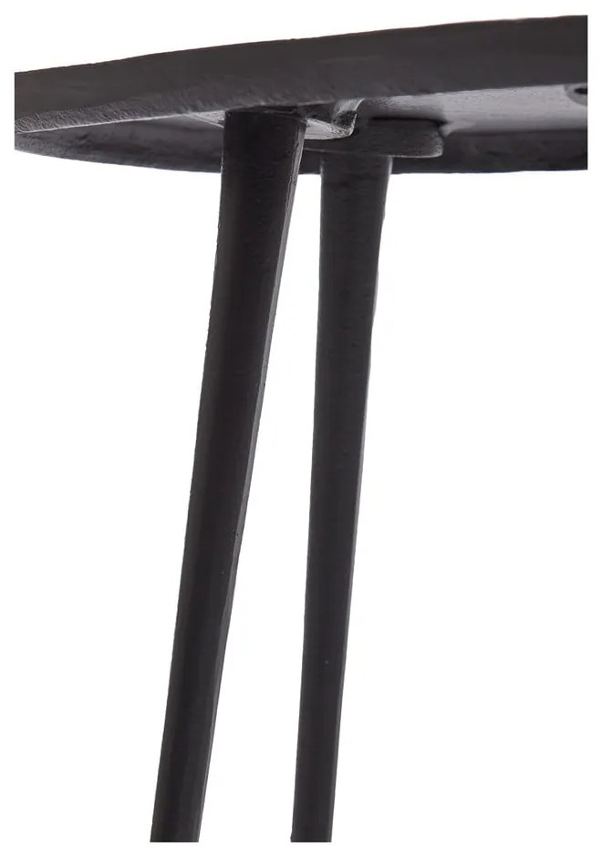 Черна метална масичка за кафе 53x64 cm Puno – Light & Living