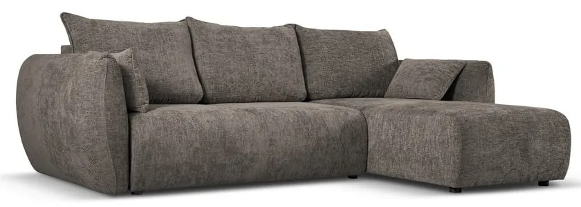 Сив ъглов диван (десен ъгъл) Matera - Cosmopolitan Design